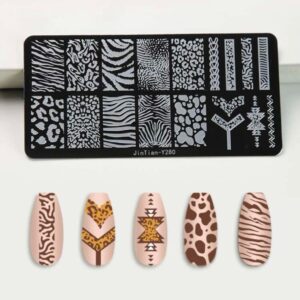 Placa stamping animal print