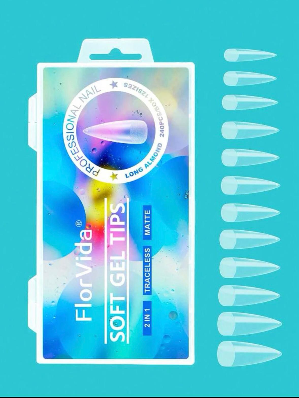 Tips soft gel stiletto - Imagen 3