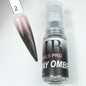 Spray Ombre BabyBoomer Illusion beauty Nails 5gr –2 (Negro)