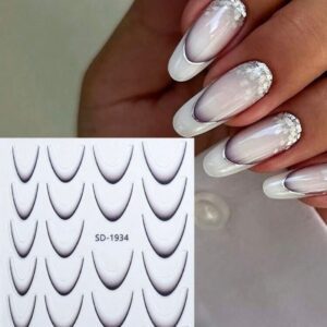 Pegatina linea francesa degradada