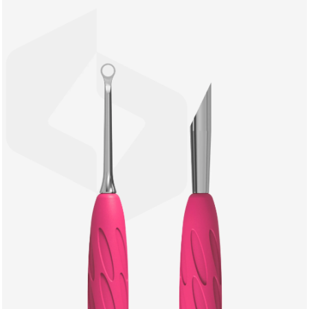 Empujador CON ANILLA Para Manicura Con Mango De Silicona "Gummy" UNIQ 11 TYPE 2 Staleks PQ-11/2 - Imagen 2