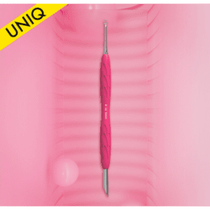 Empujador CON ANILLA Para Manicura Con Mango De Silicona "Gummy" UNIQ 11 TYPE 2 Staleks PQ-11/2