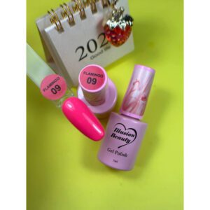 ESMALTE SEMIPERMANENTE 09 FLAMINGO ILLUSION BEAUTY 7ML
